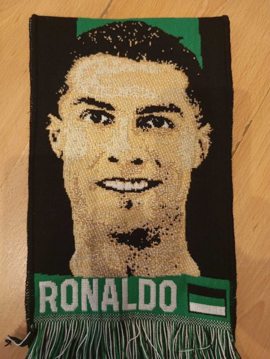 Cachecol Cristiano Ronaldo Jogador futebol bola de ouro coleção