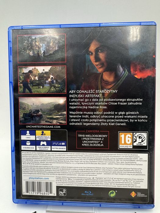 PL Uncharted Zaginione Dziedzictwo Ps4 Gwarancja