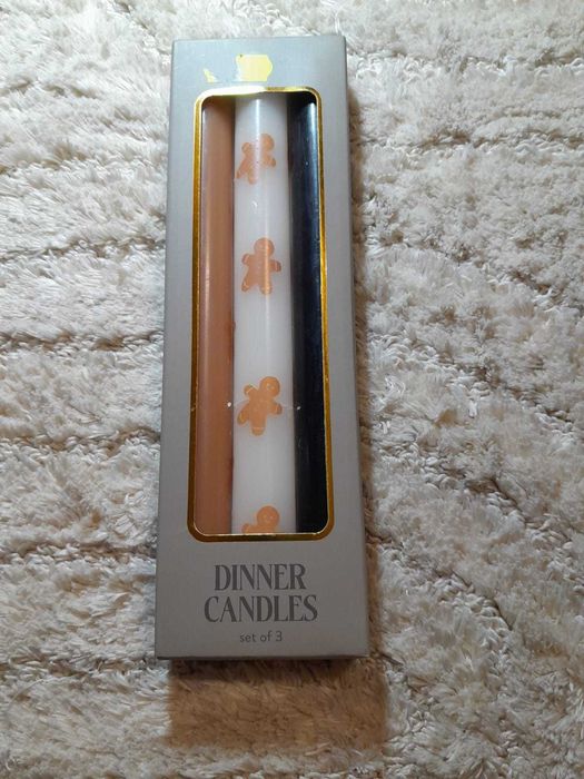 Nowe Świeczki stołowe 3 sztuki Szybka Wysyłka