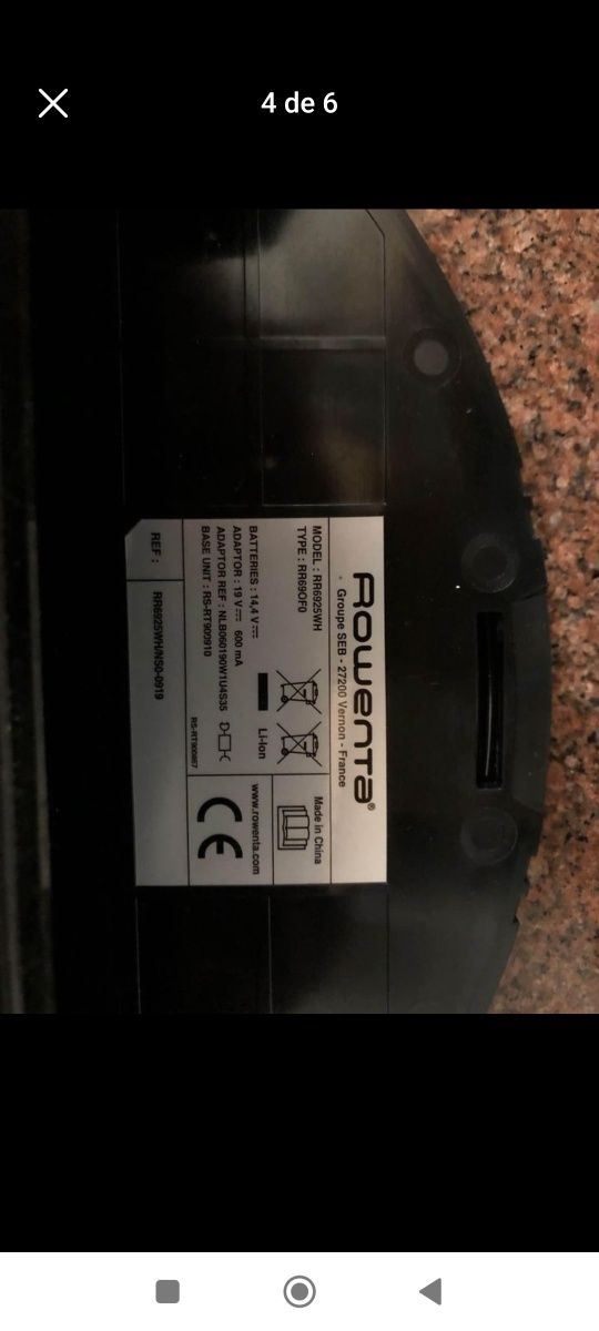 Aspirador robot Rowenta