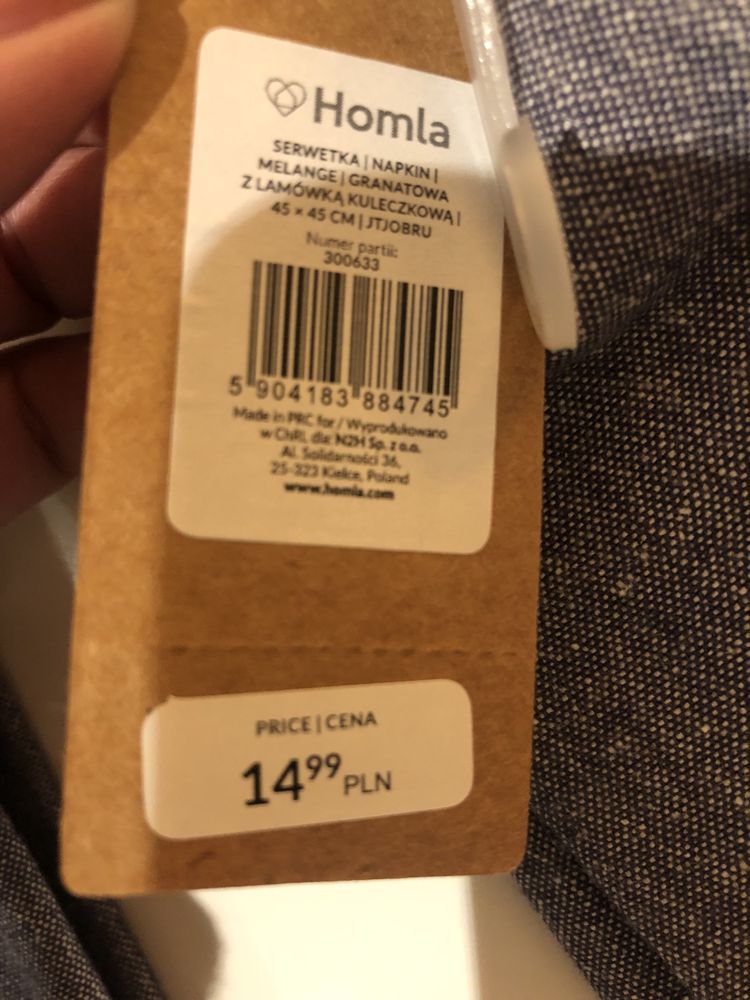 Serwetka z lamówką - Homla - 2 sztuki