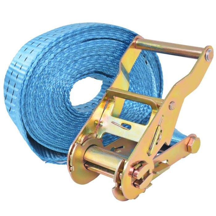 Vidaxl Taśmy Mocujące Z Napinaczami, 4 Szt., 2 T, 6M X 38Mm, Niebieski