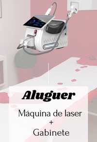 Aluga-se máquina de laser e gabinete