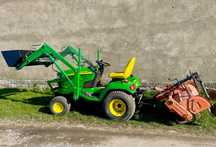 Traktorek John deere x495 z turem,glebogryzarka zamiana na 4x4