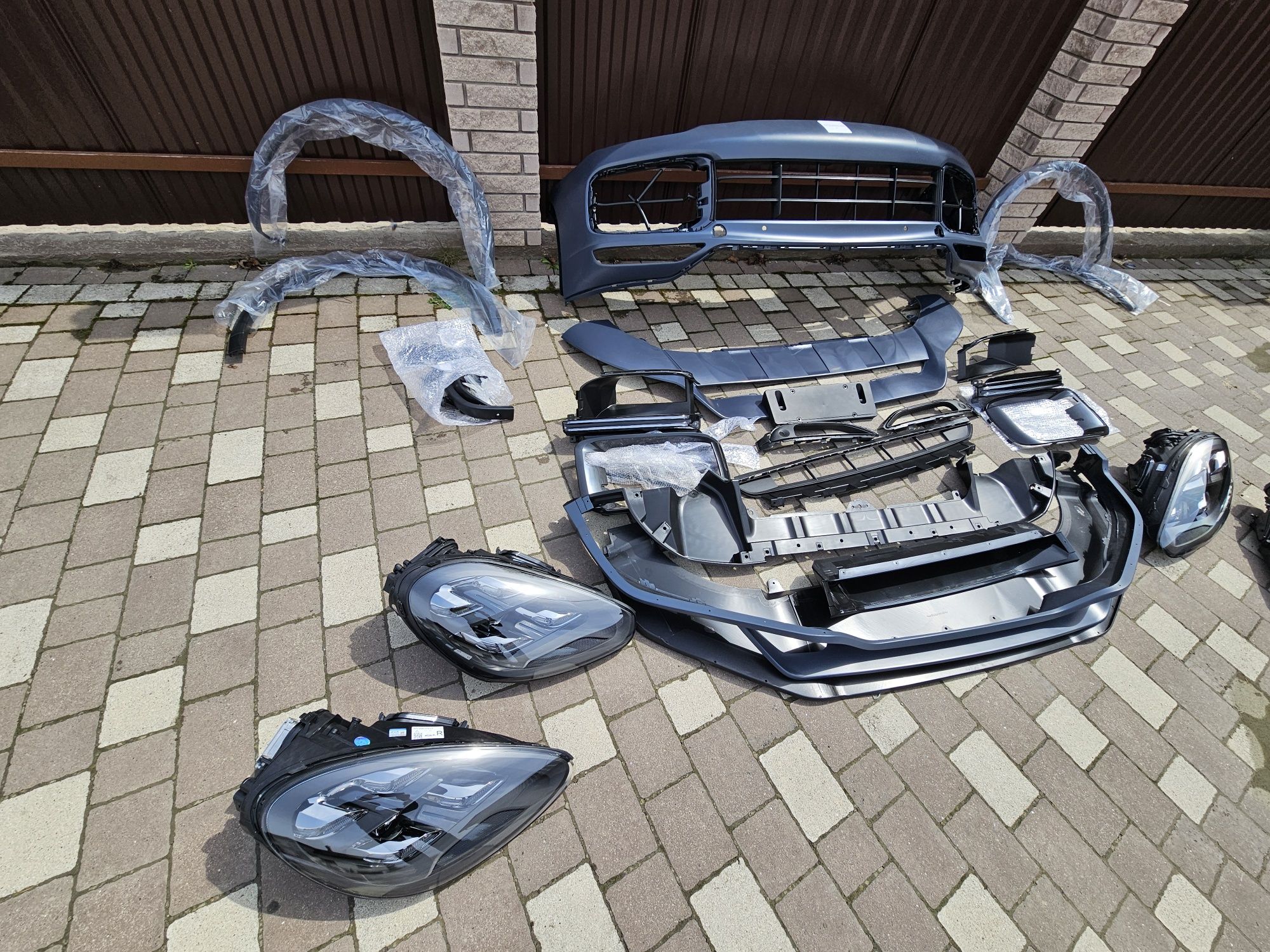Porsche Cayenne 958 9Y0 Бампер передний фары Порше Кайен обвес фара