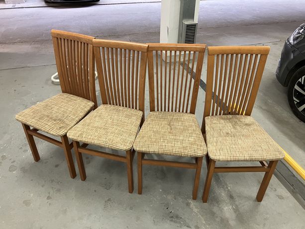 4 krzesła drewniane Angelo Brzost (komplet)