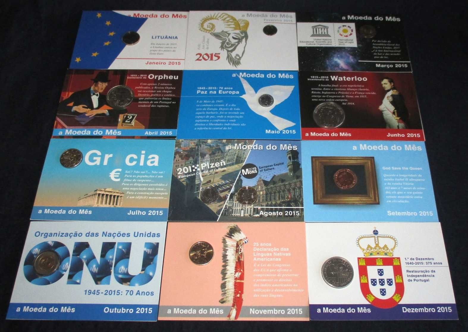 Moedas Comemorativas Moeda do Mês Ano 2011 / 2012 / 2016 Philae