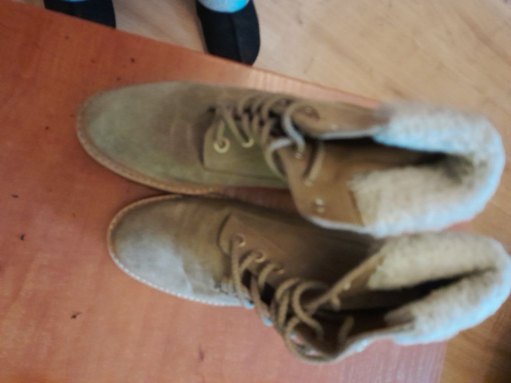 Buty skórka zamsz