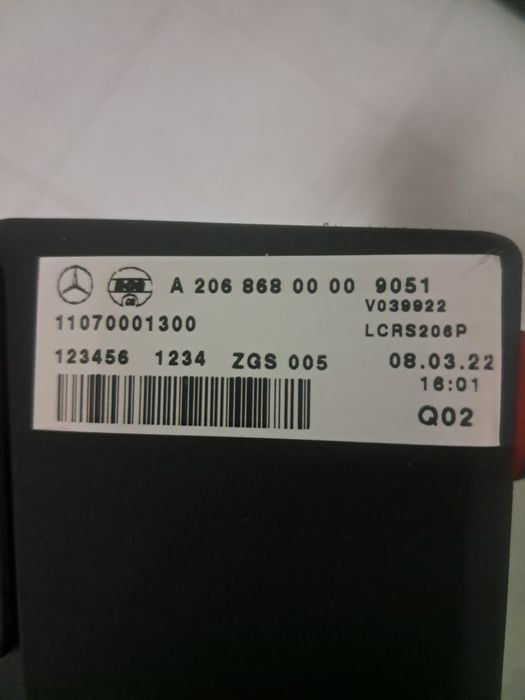 Rede separadora bagageira Mercedes-Benz