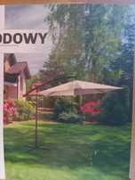 nowy nieużywany parasol ogrodowy boczny 3 metrowy beżowy / czarny