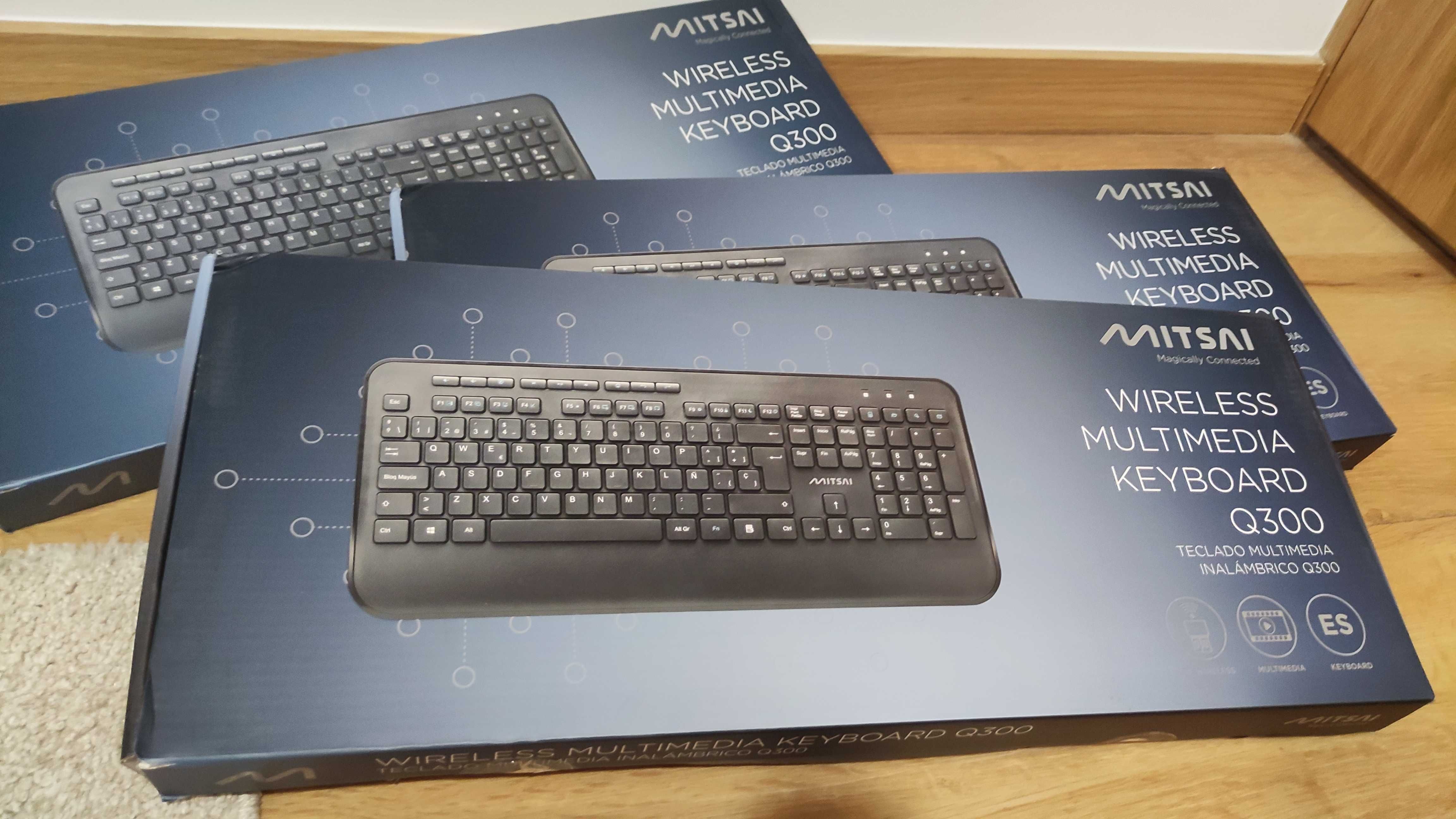 Teclado, wireless, NOVO, Mitsai Q300