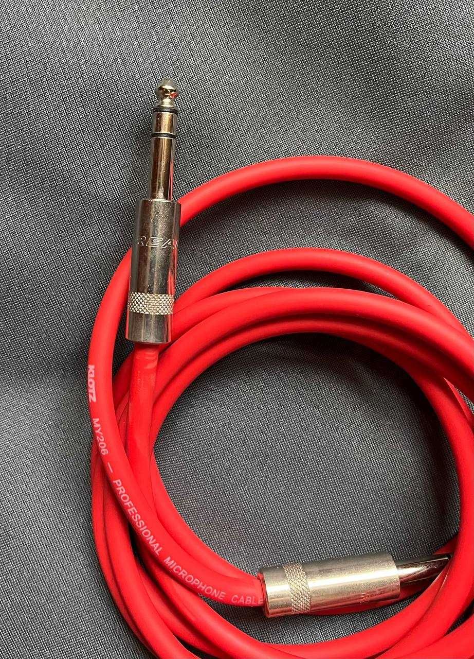 Мікрофонний кабель Klotz MY206 TRS/TRS Jack 6,3 мм, 2 м, 2 шт