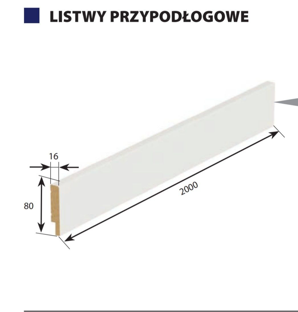 5 paczek x5 szt. listwy przypodłogowe mdf Porta dąb angielski Hamilto