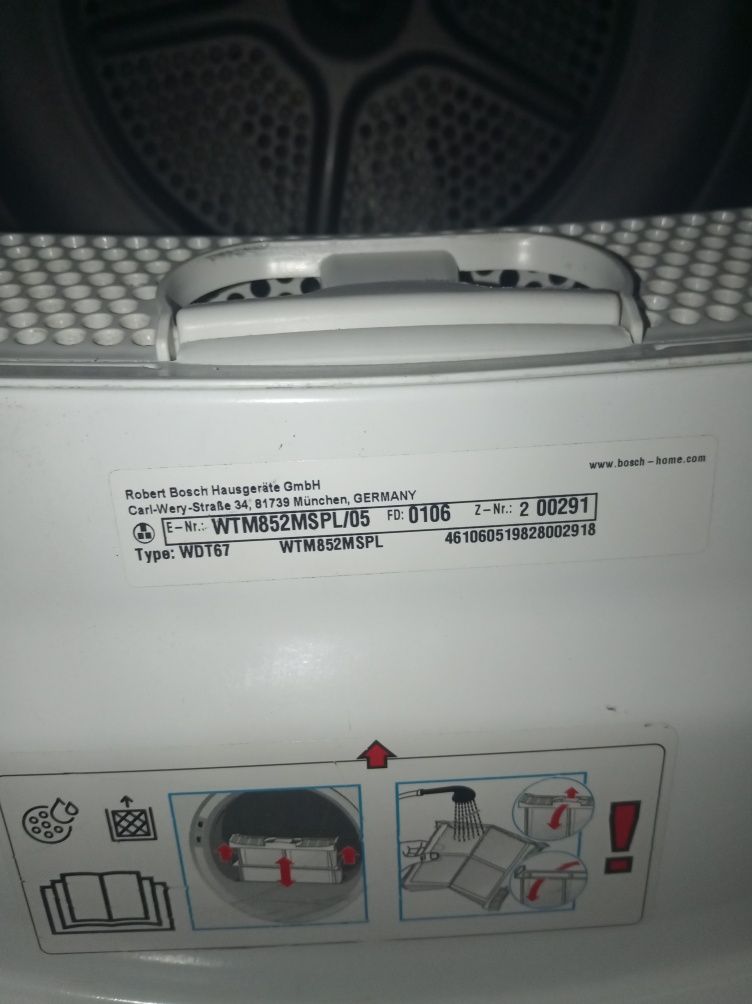 Suszarka Bosch WTM852MSPL