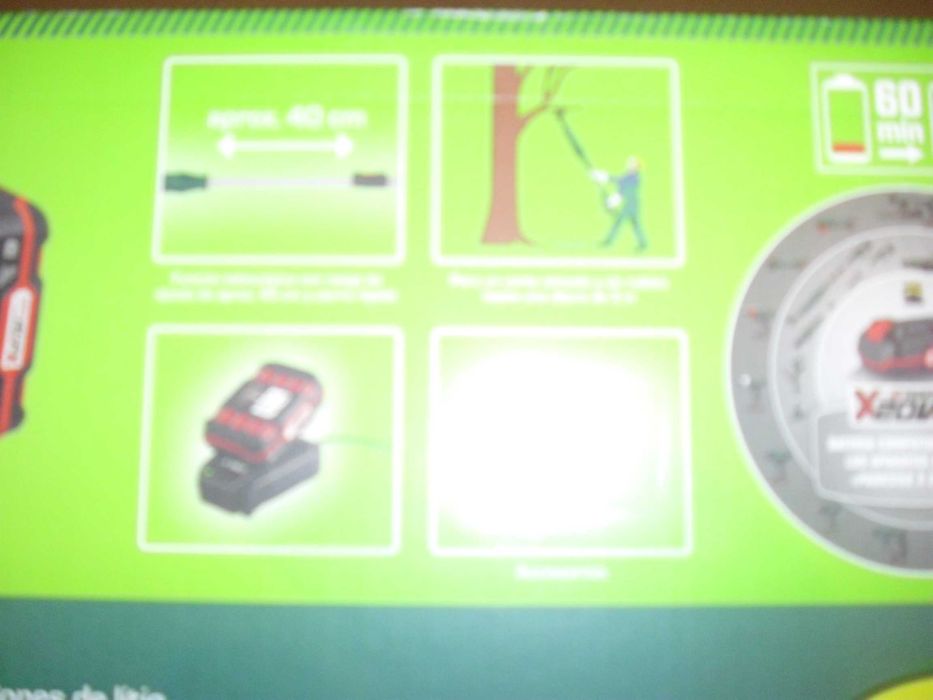 máquina corta ramos telescópia sem fio