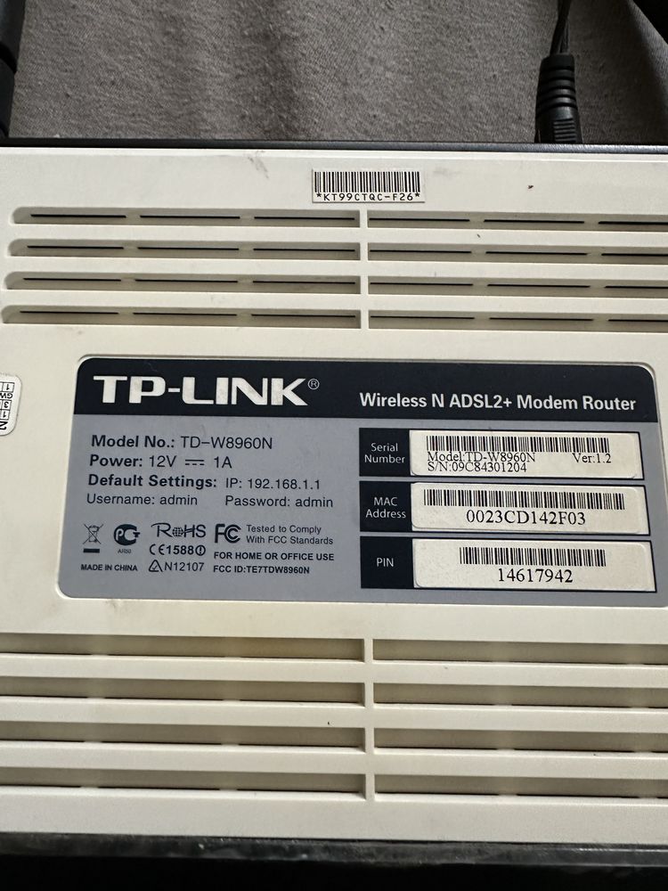 Ruter tp-link TD w8960N