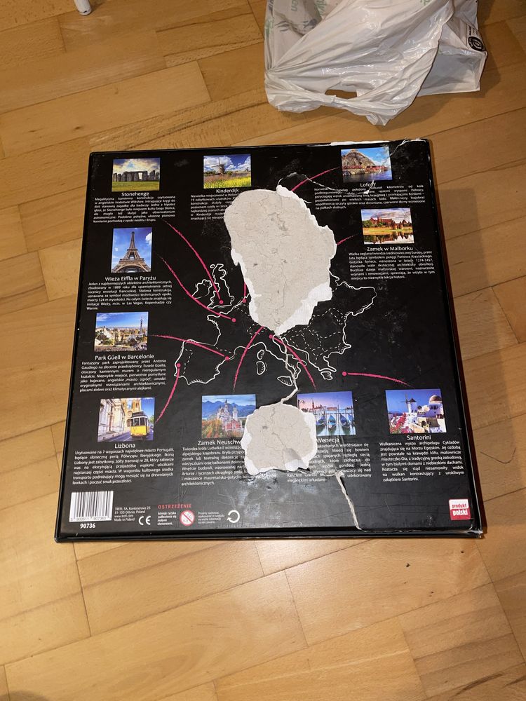 Puzzle “Zwiedzając Europę”