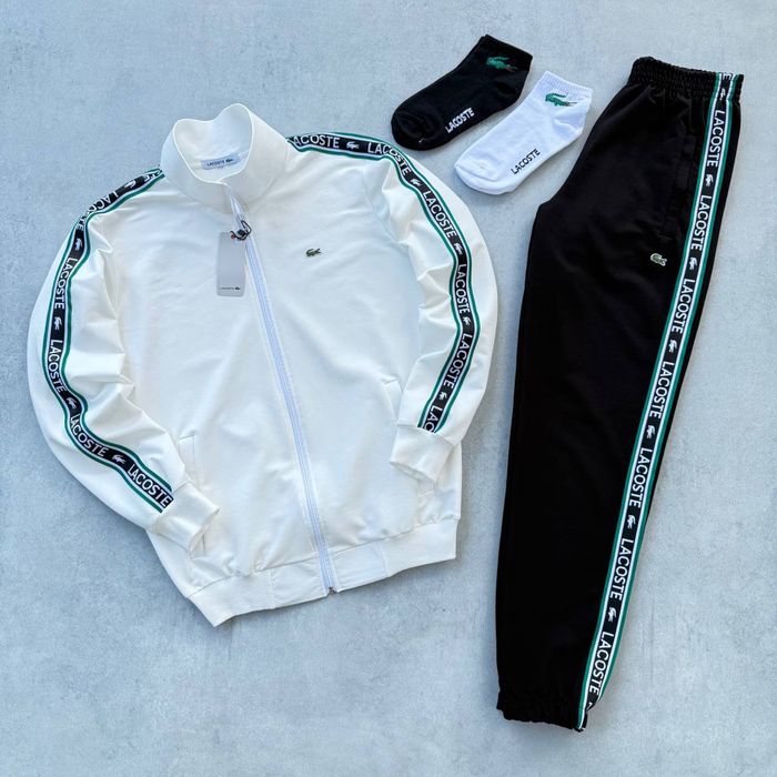 Чоловічий спортивний костюм лакоста лампас Lacoste [S,M,L,XL,XXL]