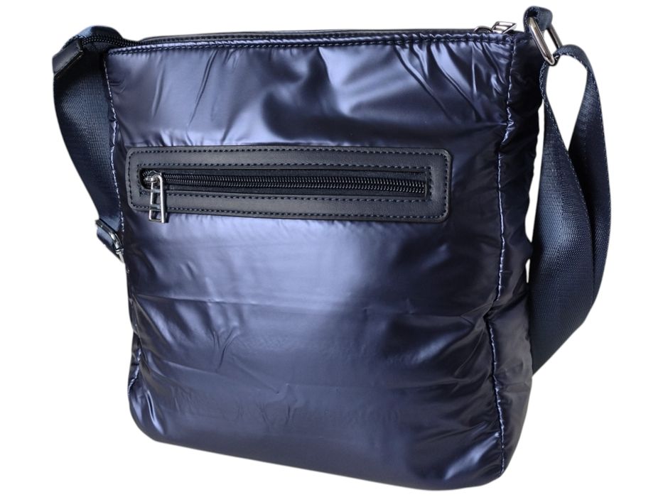 Torebka Damska, Miejska Mała Pikowana Listonoszka, Kolor Niebieski