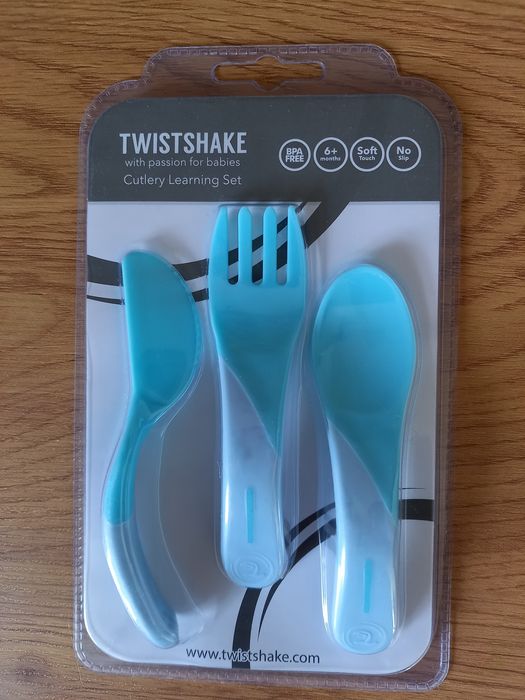 Twistshake Śliniak Kubek Sztućce Zestaw