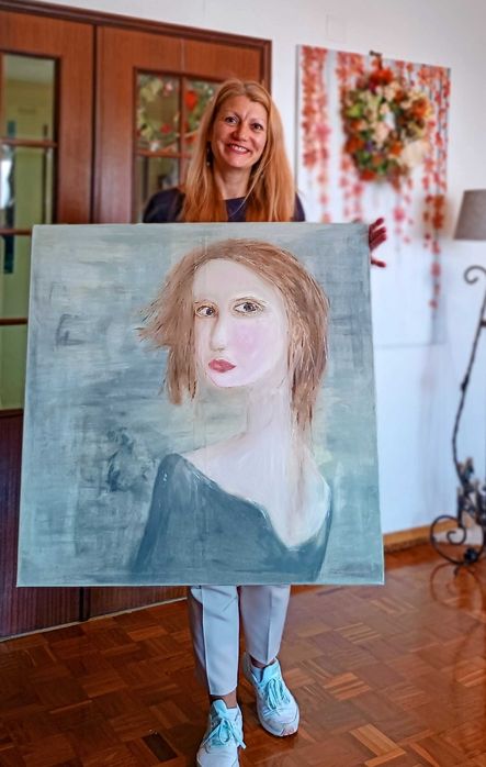 Óleo sobre tela, original, 80cmx80cm