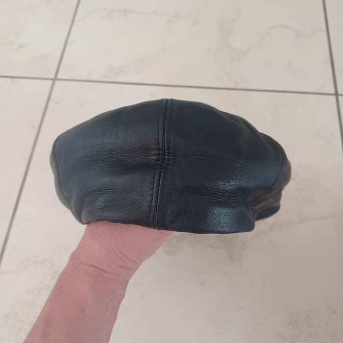 Kaszkiet ze skóry naturalnej XL/59 cm