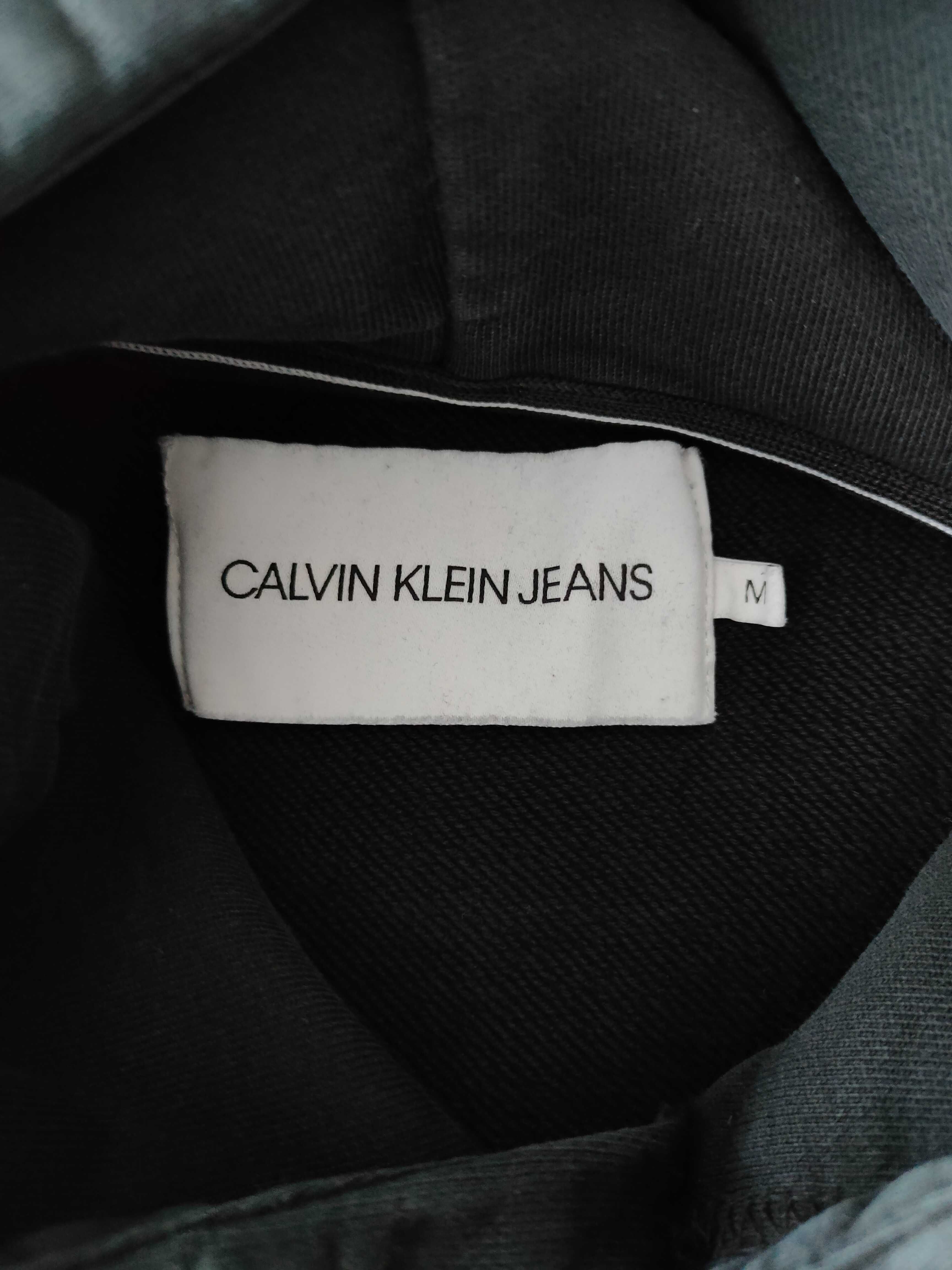 Bluza chłopięca Calvin Klein Jeans z kapturem rozm. M 15-17 lat czarna