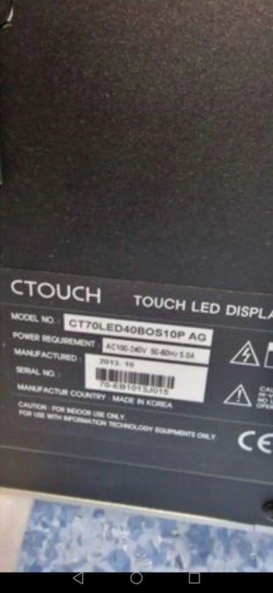 Telewizor Monitor interaktywny LED Full HD Ctouch 70cali
