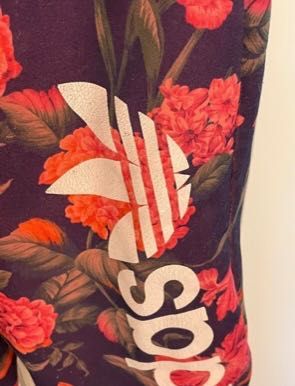 Spodnie adidas w KWIATY rozmiar M