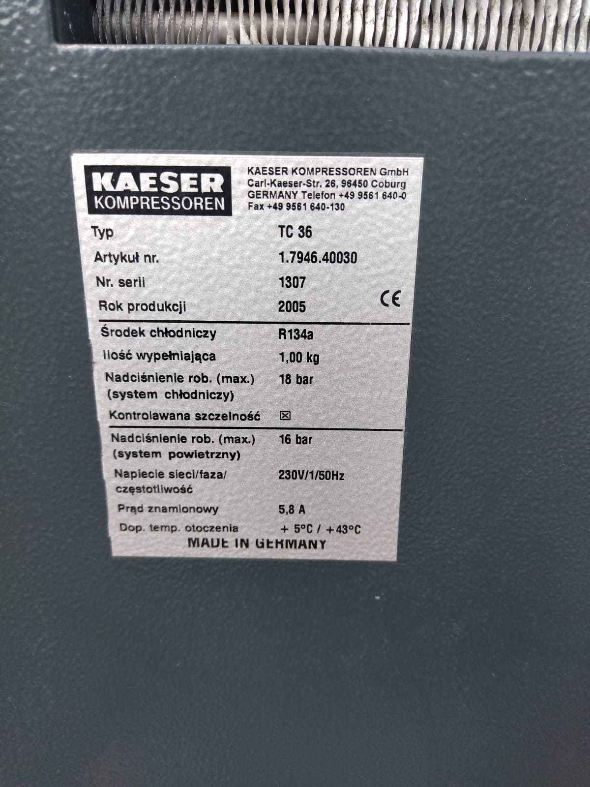 Sprawny!!! Osuszacz Ziębniczy KAESER TC36 3,8m3/min 1,22kW S001699