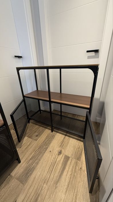 Regal czarny IKEA FJALLBO 36x100x95cm - 2szt.