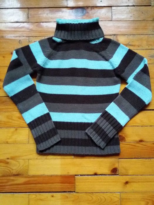 Sweter#golf# paski#vintage