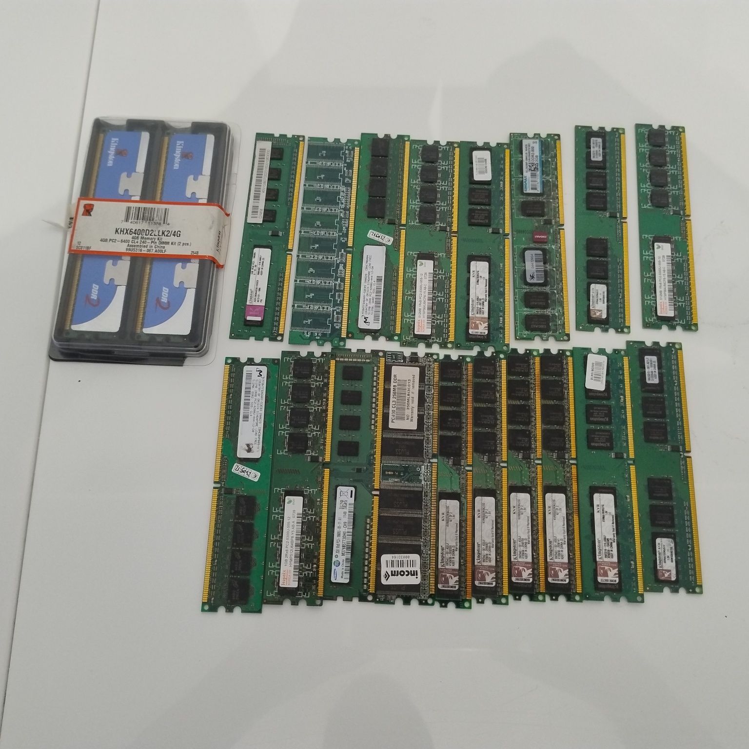 Pamięć RAM laptop stacjonarka 45szt.