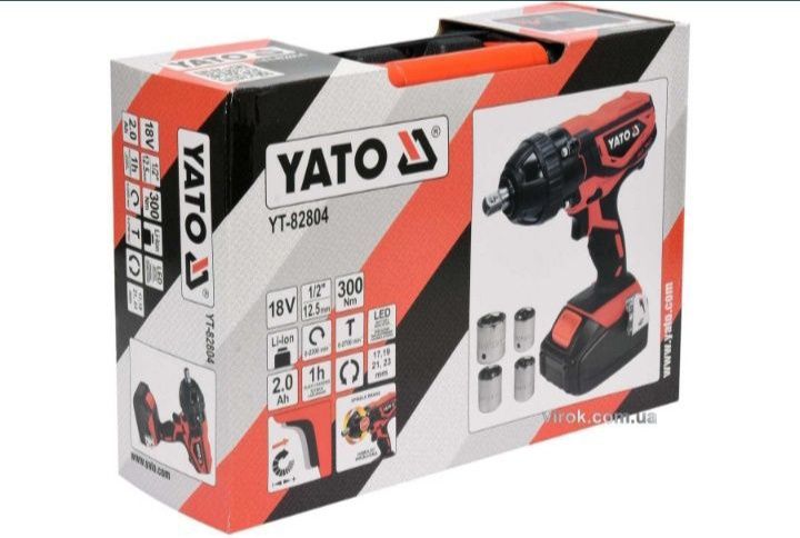 Акумуляторний ударний гайковерт YATO YT-82804