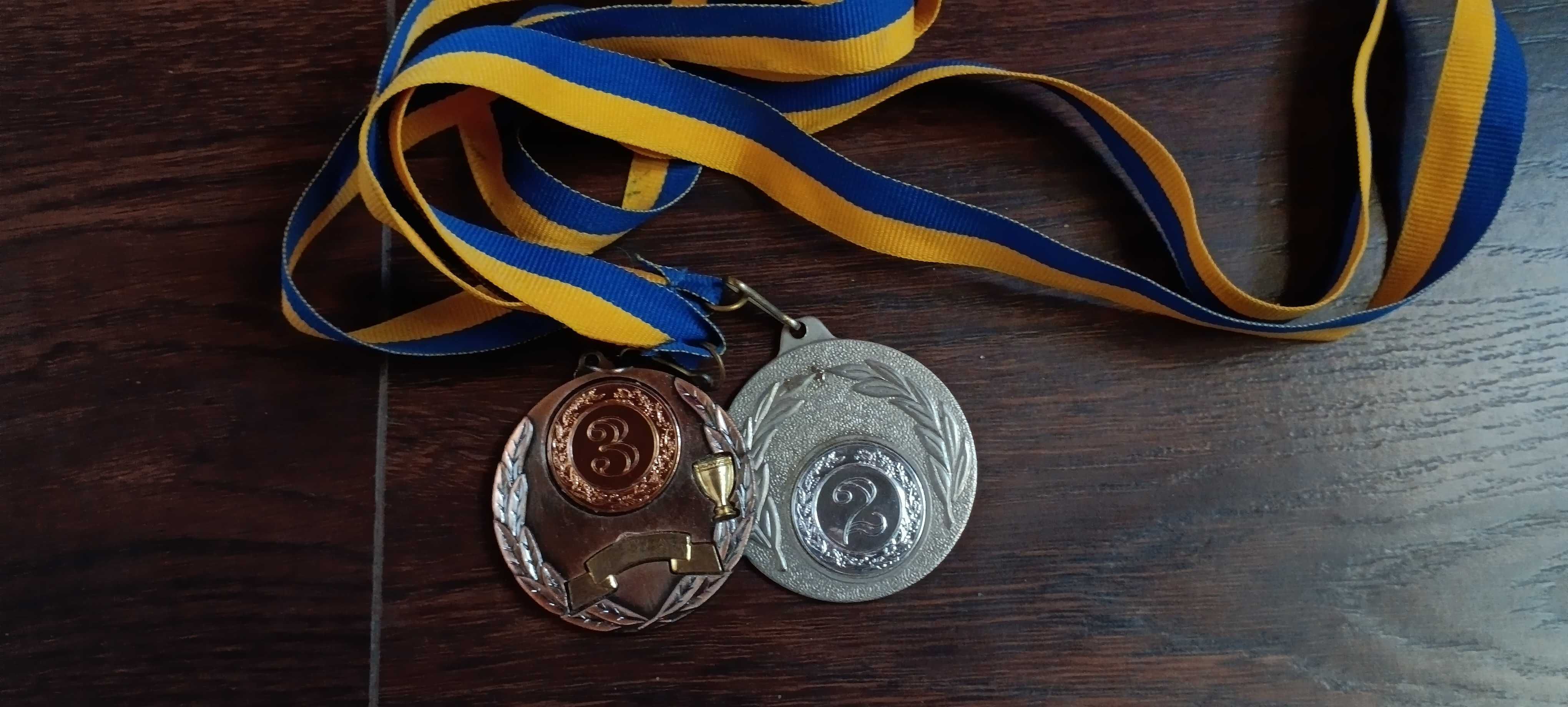 Медали спортивные за турниры по самбо 2 и 3 место