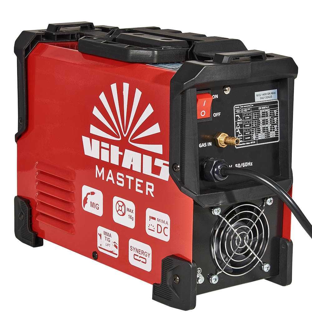 Сварочный полуавтомат Vitals Master MIG 1400 SN Mini/газ флюс/инвертор