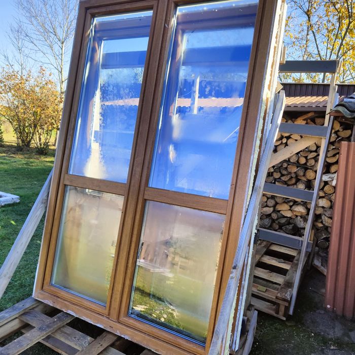 Okna złoty dąb  stan bd