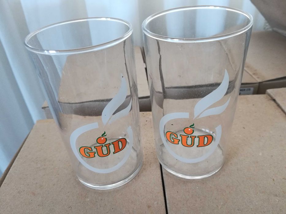 Copos de Vidro publicidade GUD