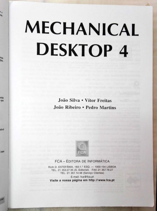 Livro Mechanical Desktop 4 - Curso Completo