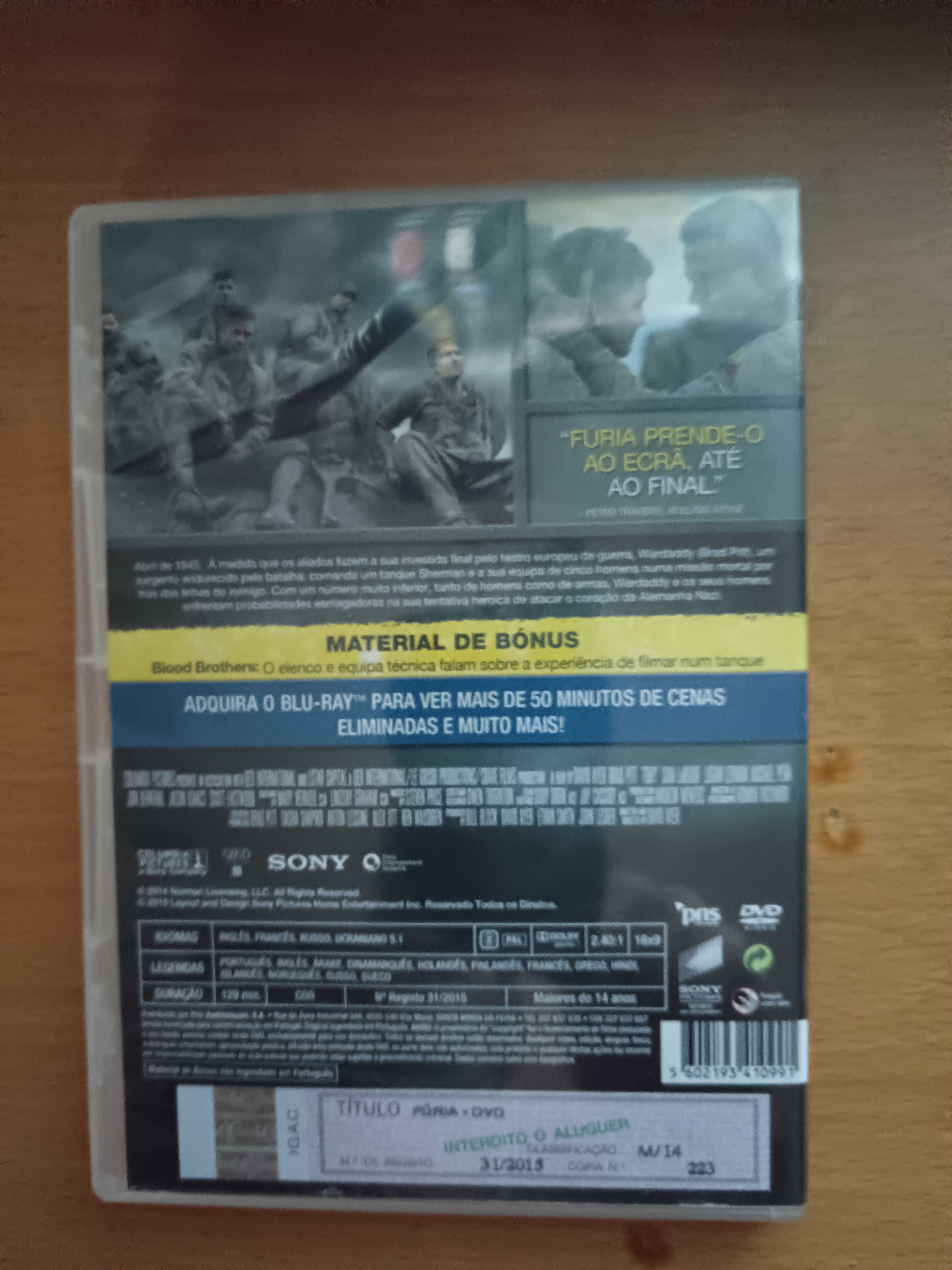 filme dvd original - fúria