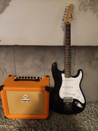 Gitara Fender Squier Stratocaster + Orange Cush 15R