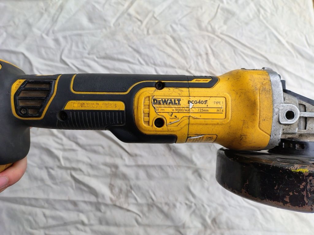 Szlifierka kątowa akumulatorowa dewalt dcg405