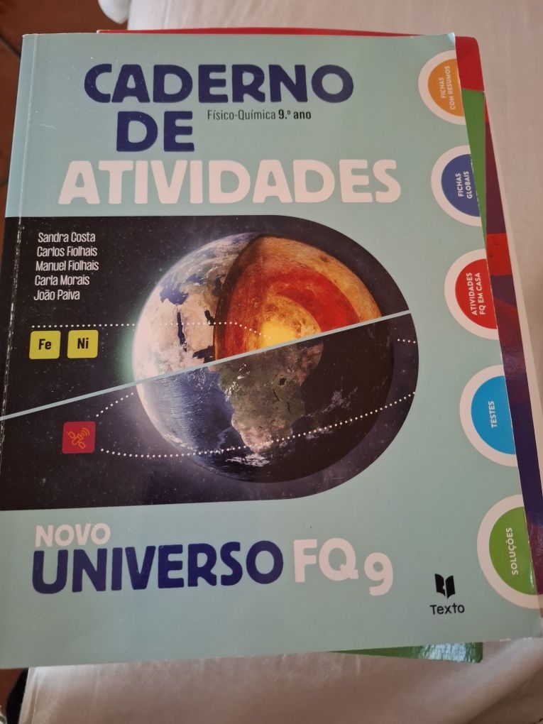 Caderno de actividades fisico quimica 9°novo universo fq9