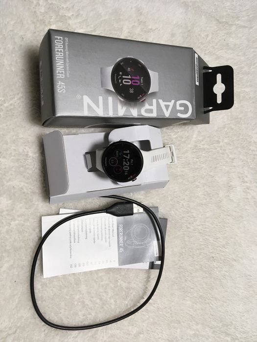 Garmin Forruner 45s biały Bdb Gwarancja stan!