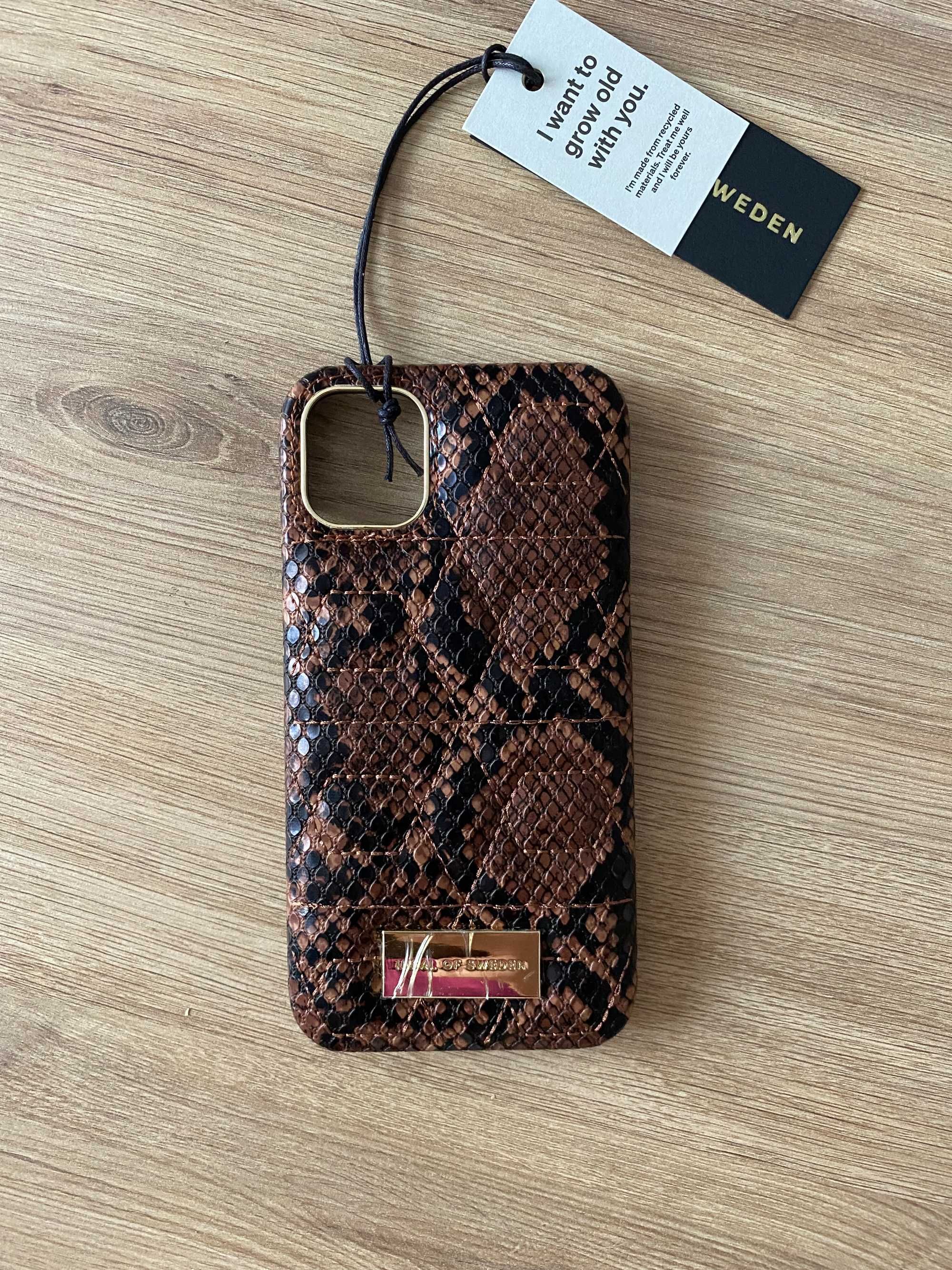 Etui iPhone 11 pro XS/X Ideal of sweden rusty snake brązowe