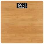 Waga łazienkowa elektroniczna bambusowa cyfrowa lcd temperatura 180kg