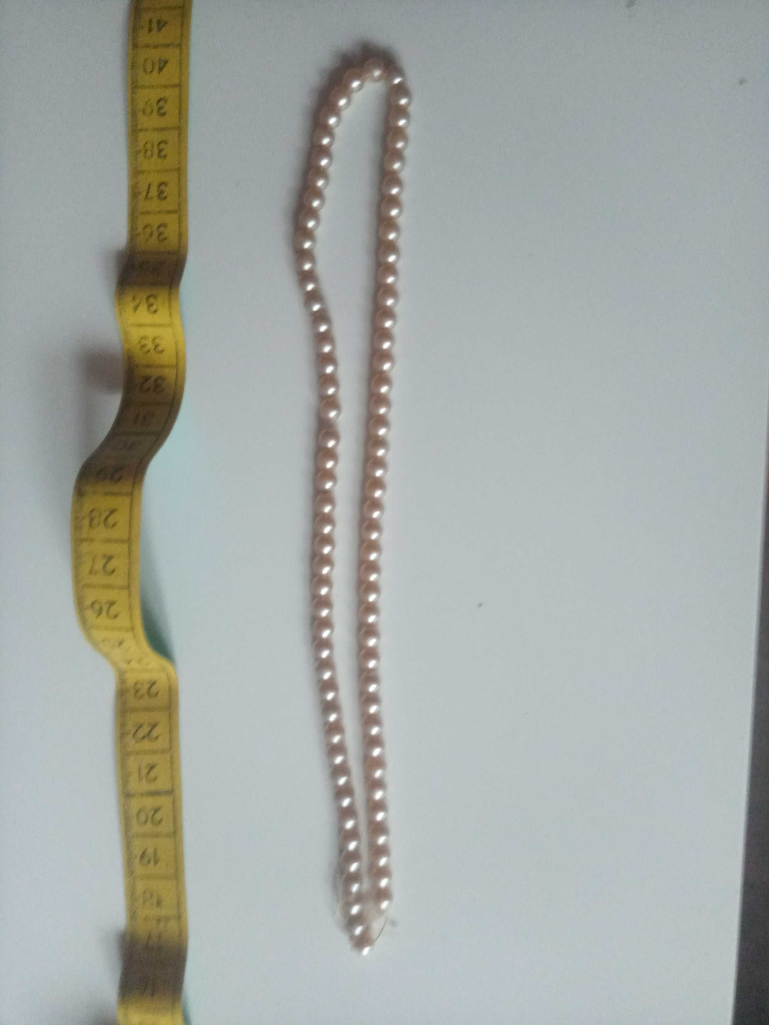 Naszyjnik z pereł długość 21 cm