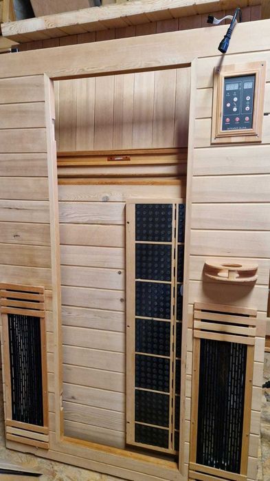 Sauna infrared infrarot na podczerwień 2os radio LED głośniki światło