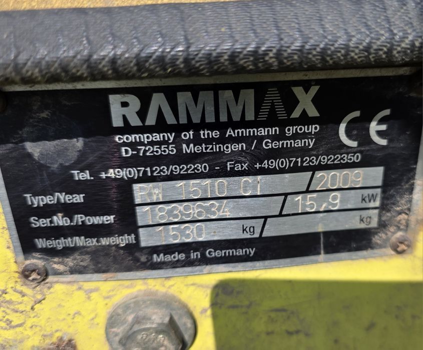 Walec Wibracyjny, samojezdny RAMMAX RX 1510 CI