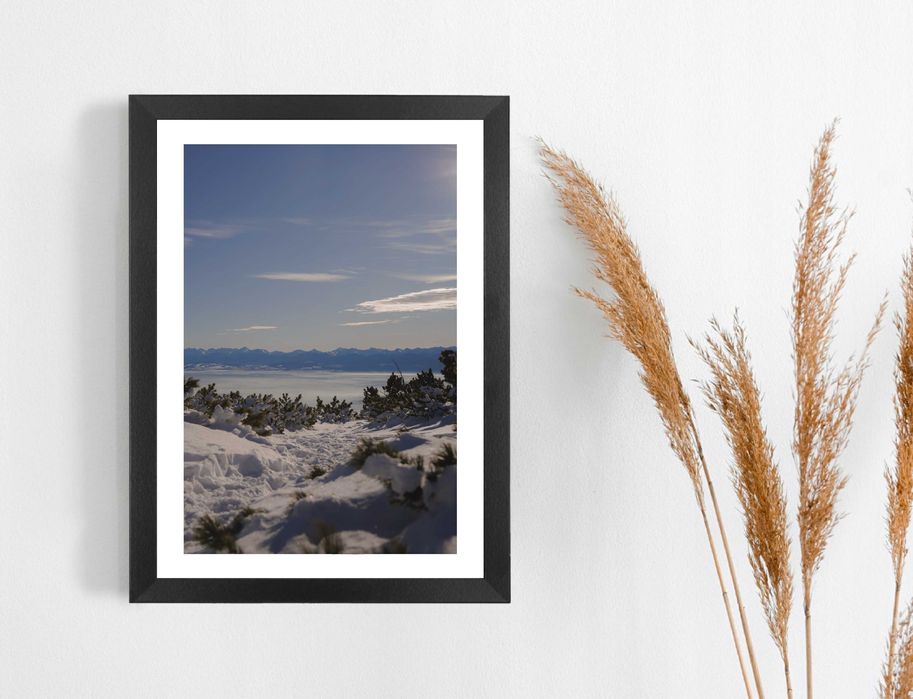 Plakat A3 Babia Góra widok na Tatry